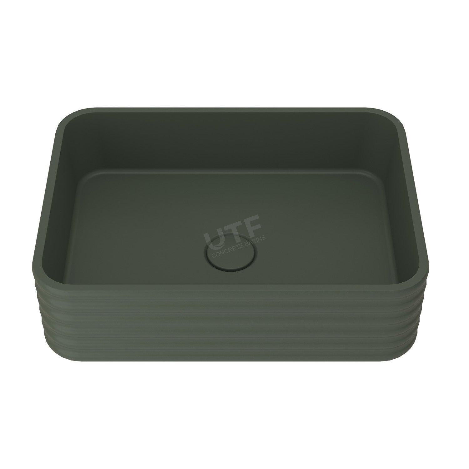 UF-1033 Rectangular Cement Countertop Basin