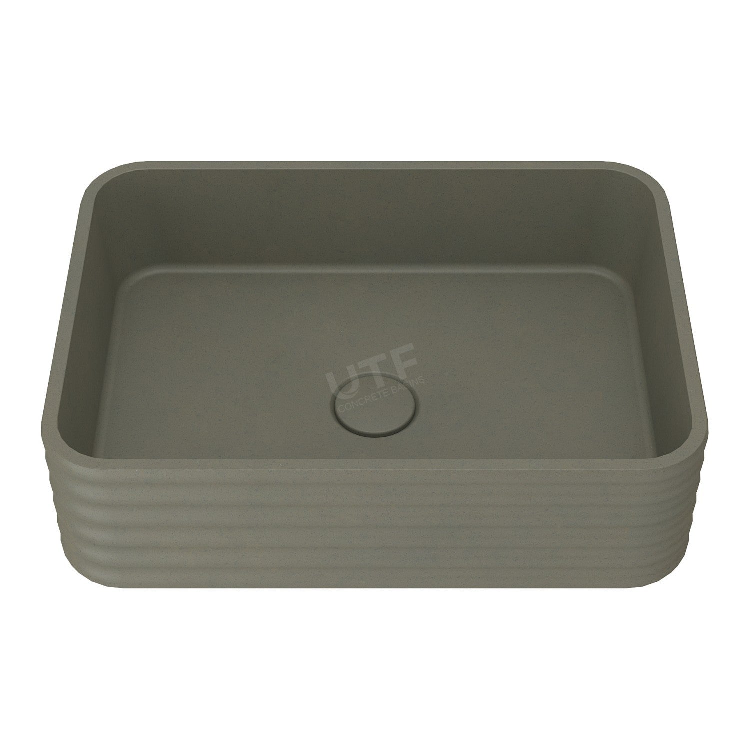 UF-1033 Rectangular Cement Countertop Basin