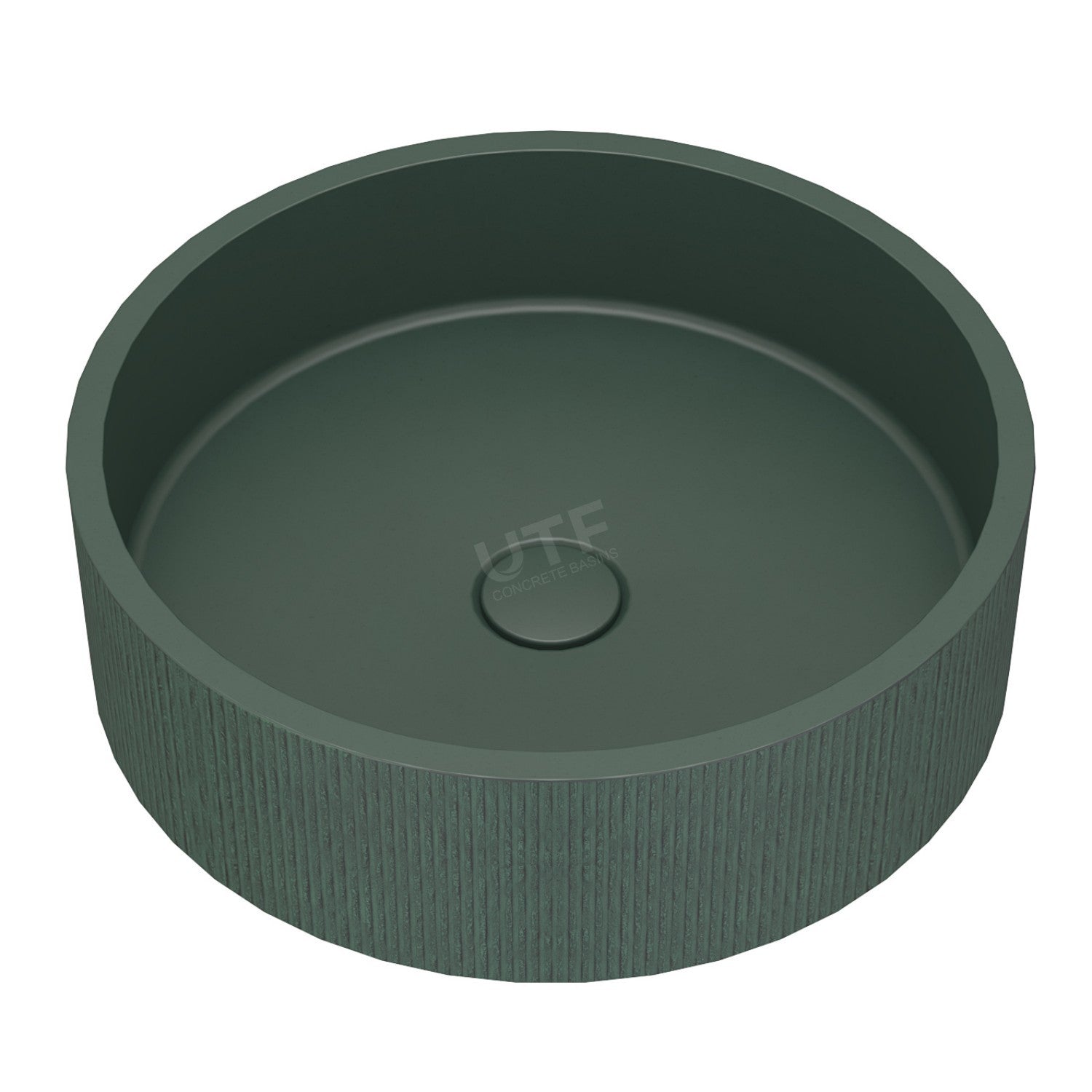 UF-1038E Sculpted Cement Bathroom Basin