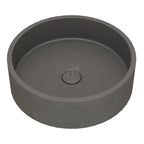 UF-1038E Sculpted Cement Bathroom Basin