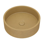 UF-1038E Sculpted Cement Bathroom Basin