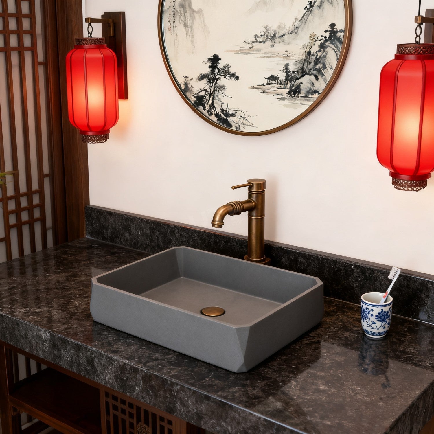 UF-1009 Rectangular Concrete Sink