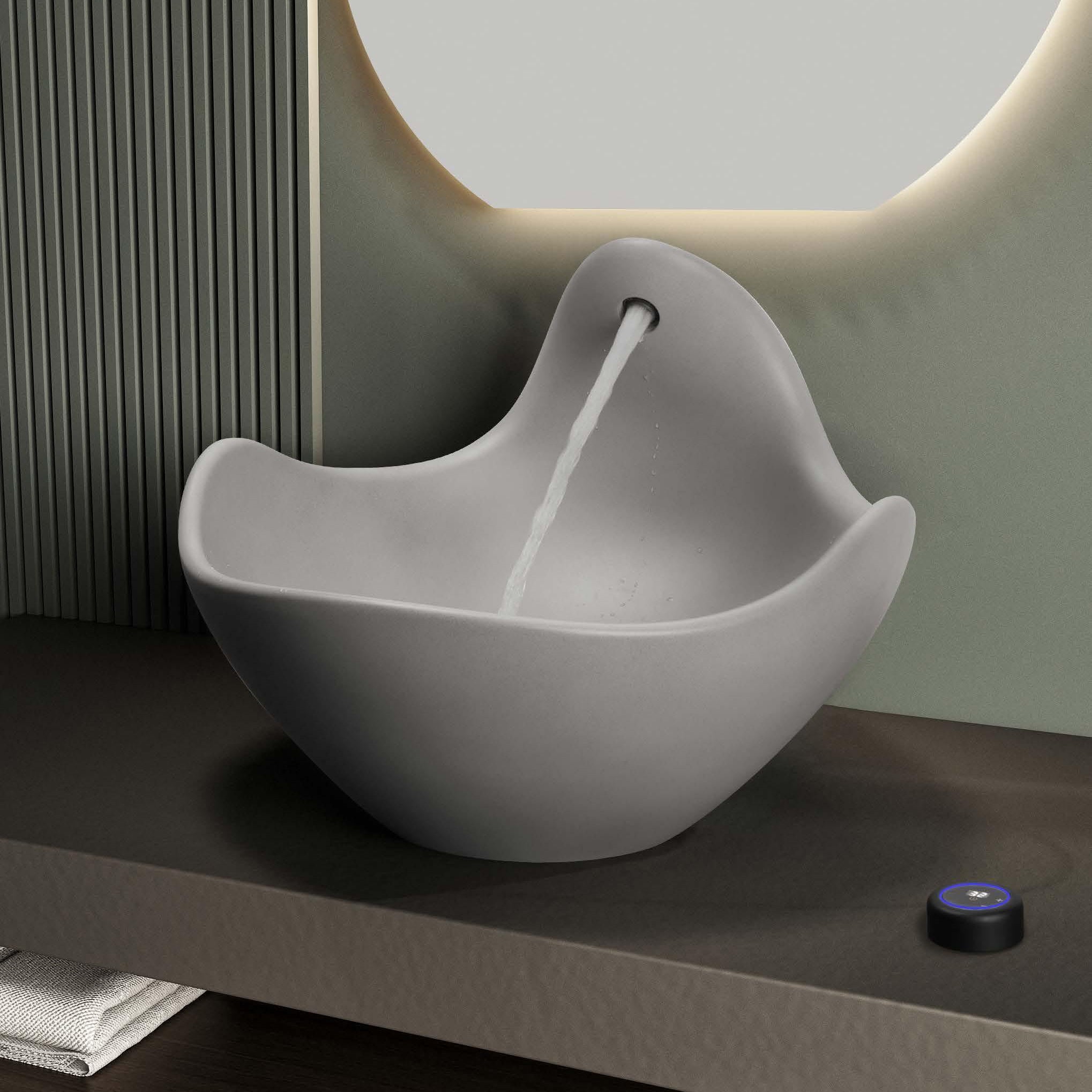 UF-1013 Curved Cement Basin