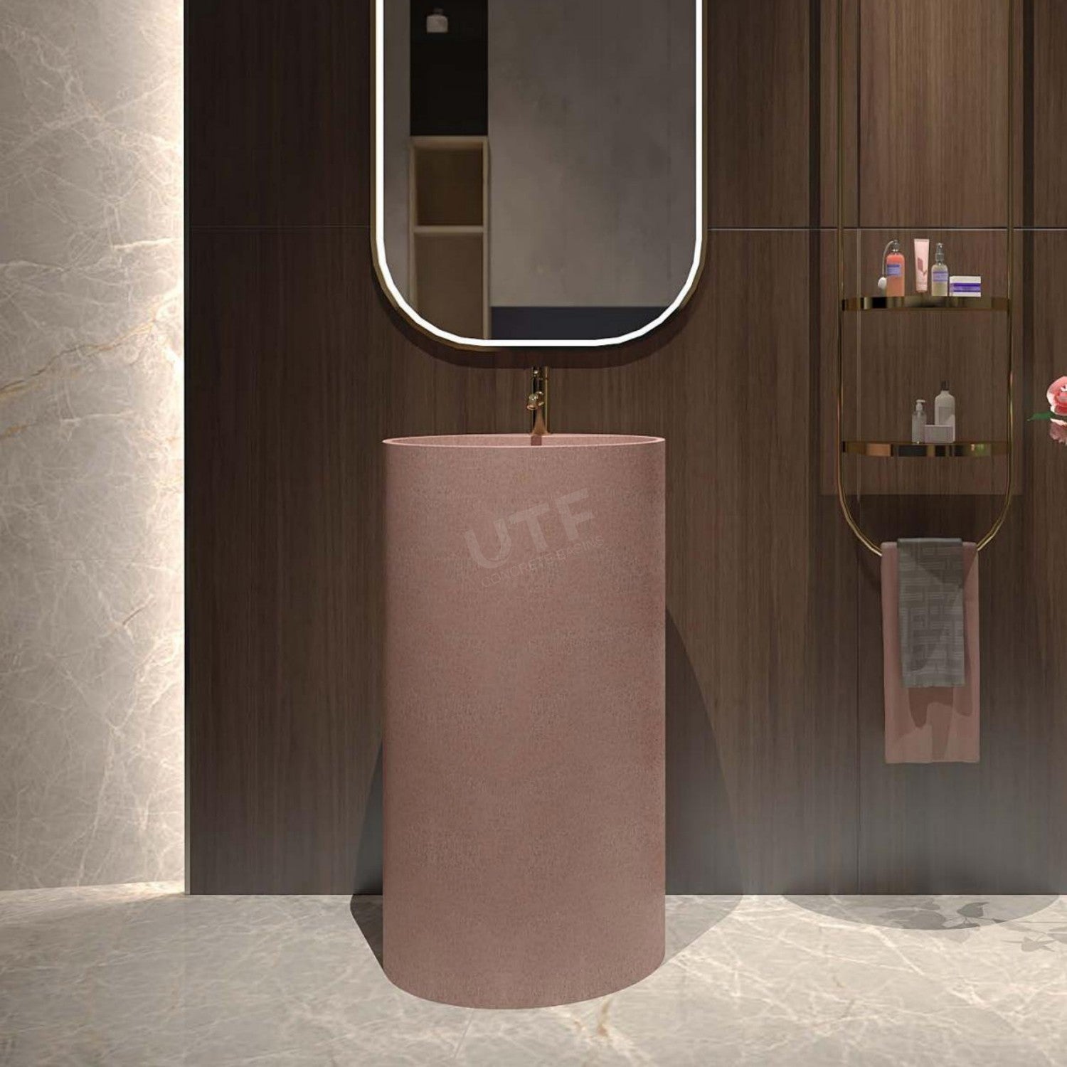UF-3001 Freestanding Cement Basin
