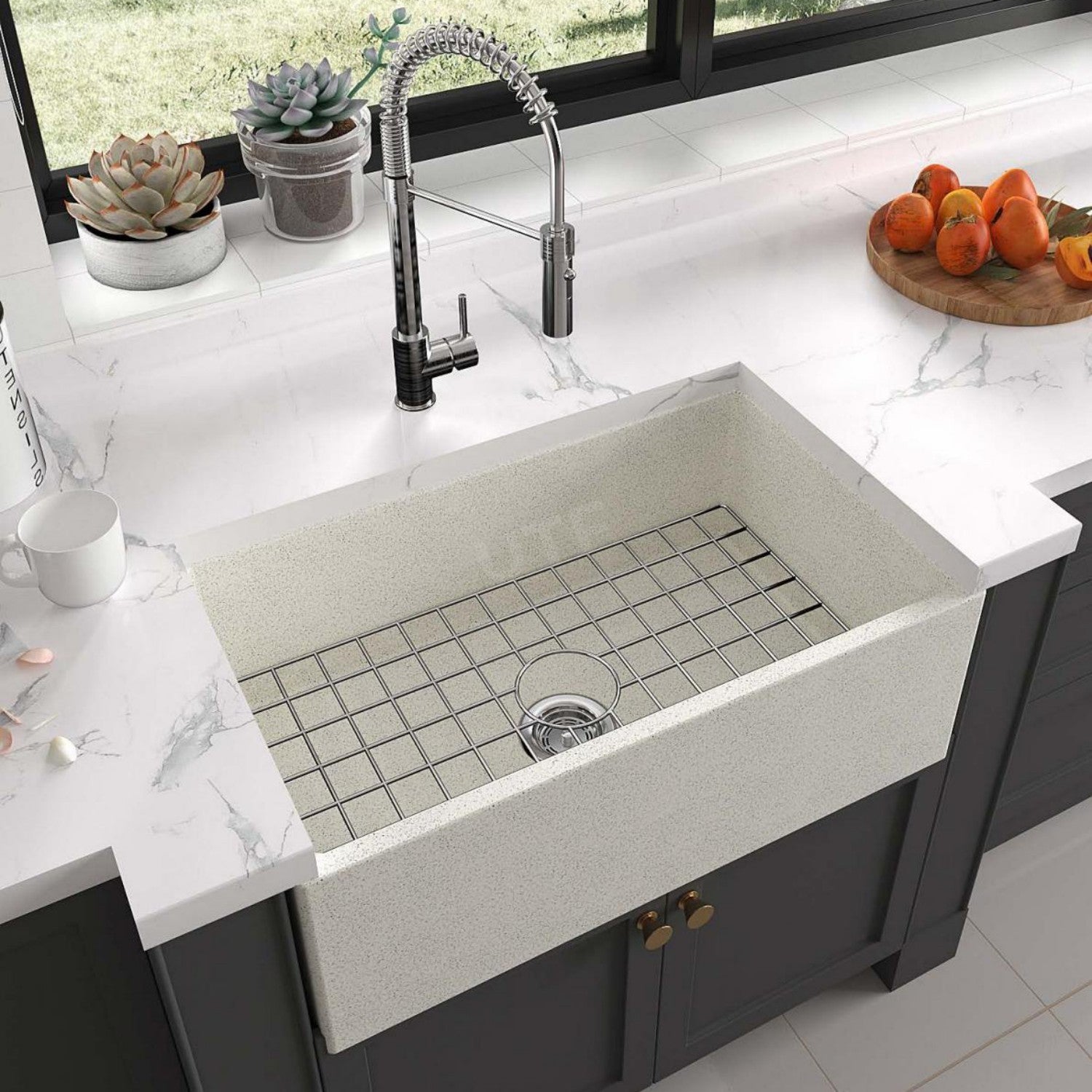 UF-8001 Industrial Concrete Kitchen Sink