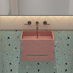 UF-4014 Square Wall-Mounted Concrete Sink