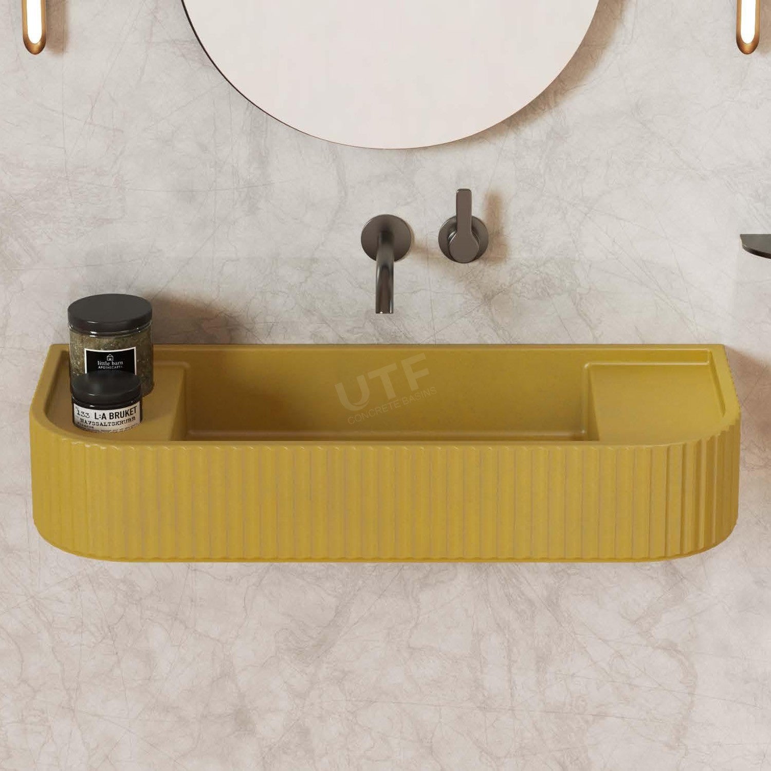 UF-4016 Eco-Friendly Wall-Hung Concrete Sink