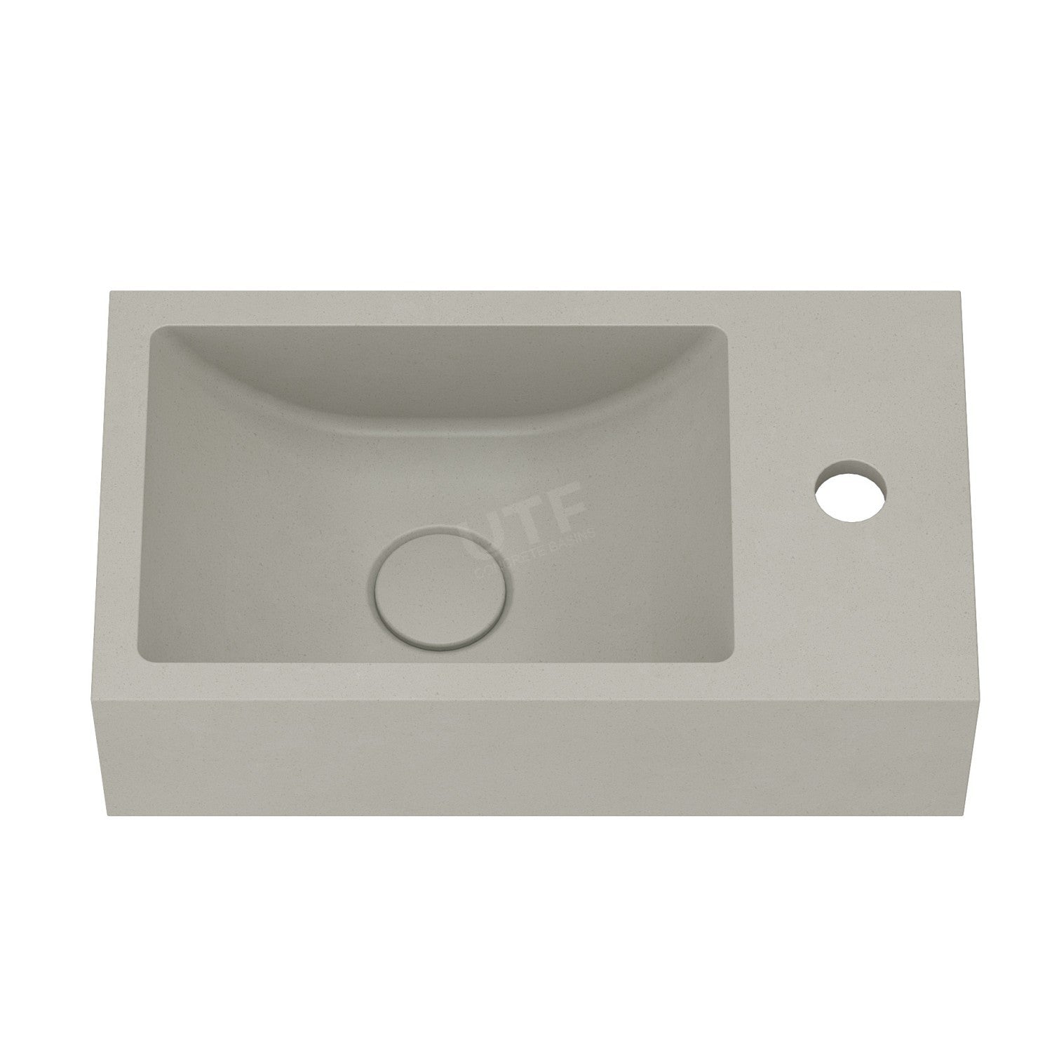 UF-4003 Minimalist Cement Wall Hung Wash Basin