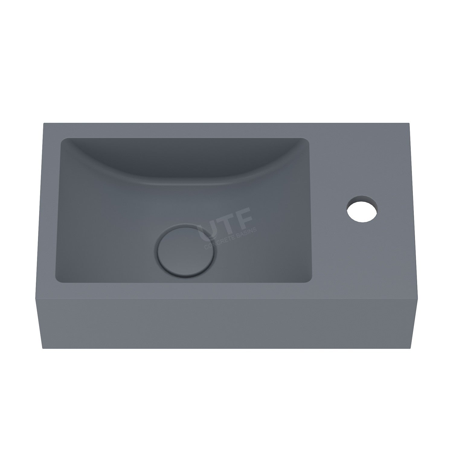 UF-4003 Minimalist Cement Wall Hung Wash Basin