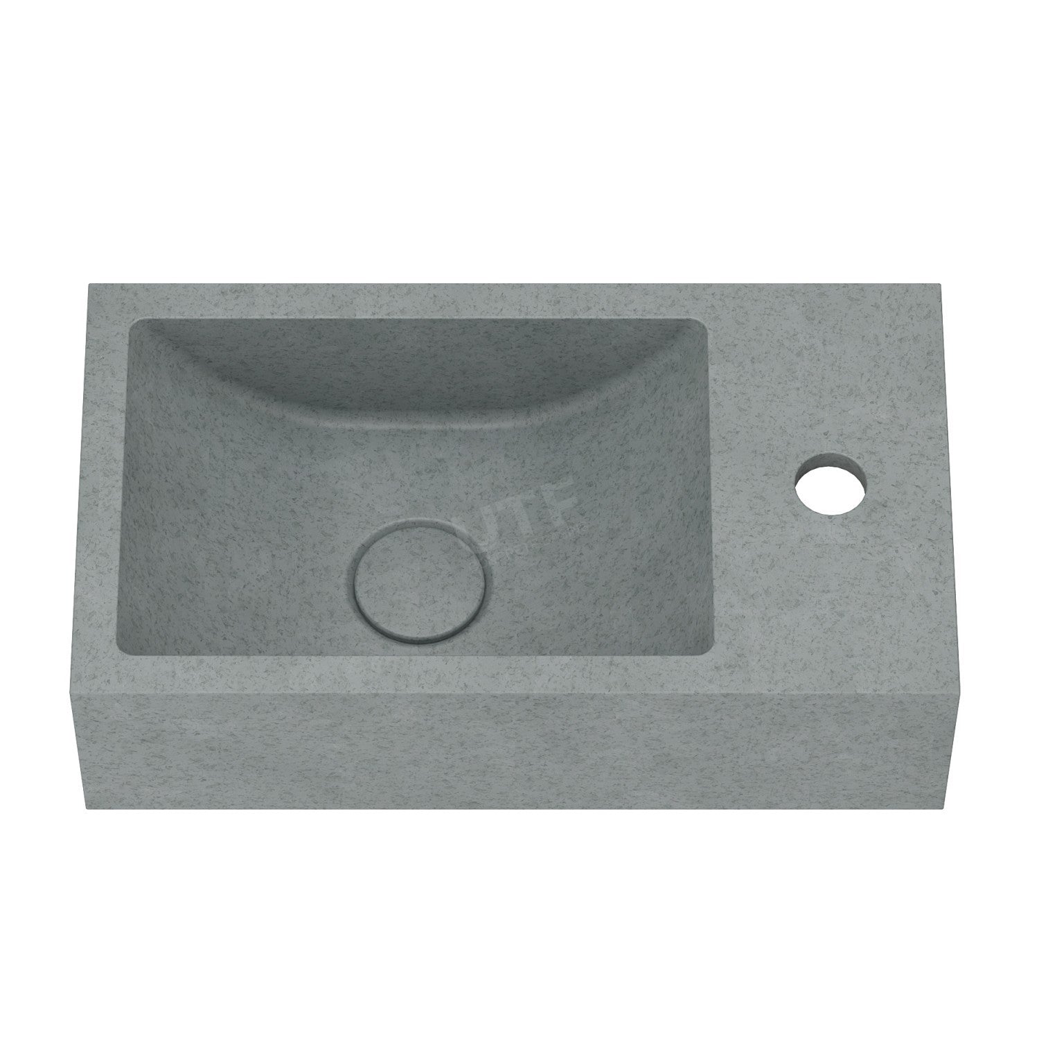 UF-4003 Minimalist Cement Wall Hung Wash Basin