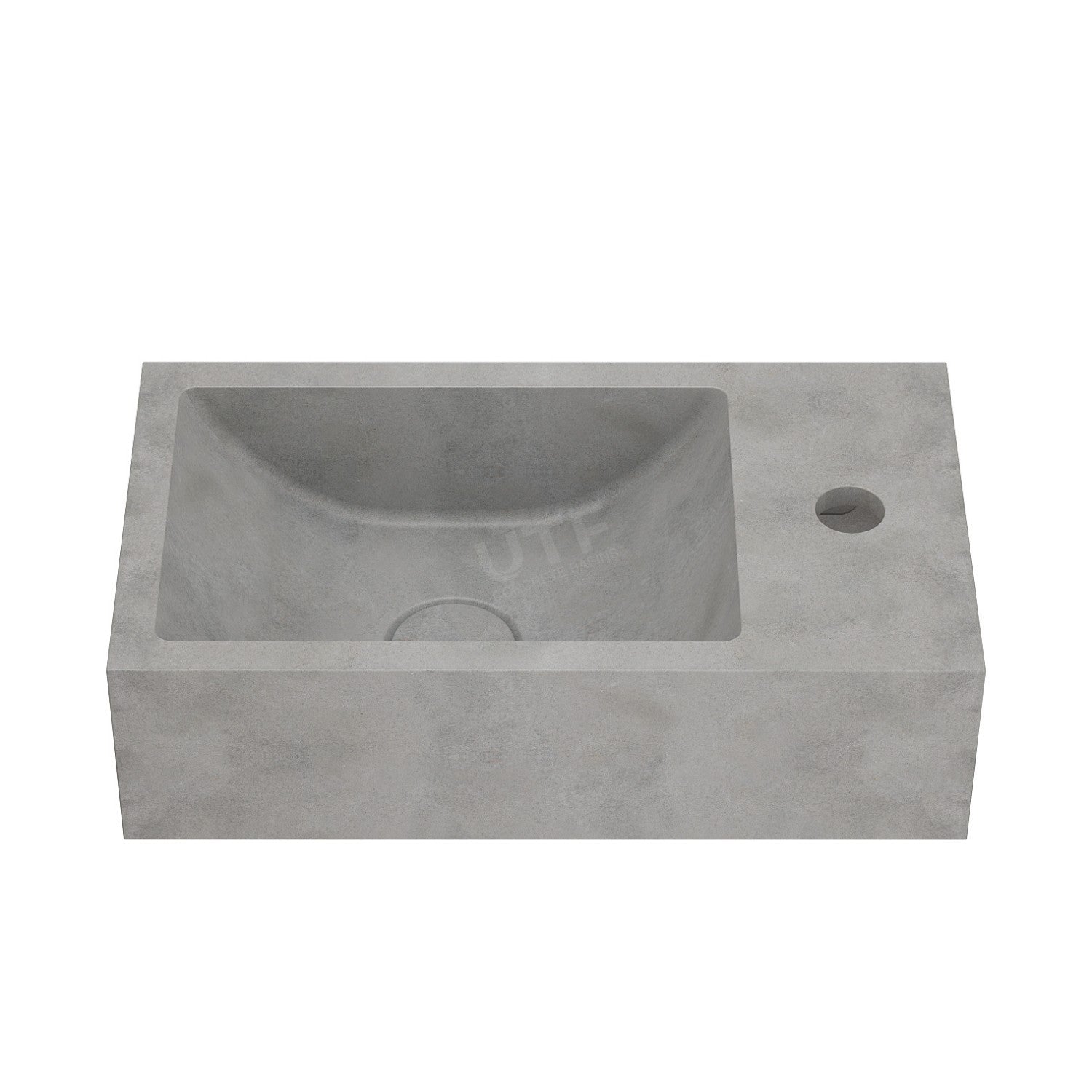 UF-4003 Minimalist Cement Wall Hung Wash Basin