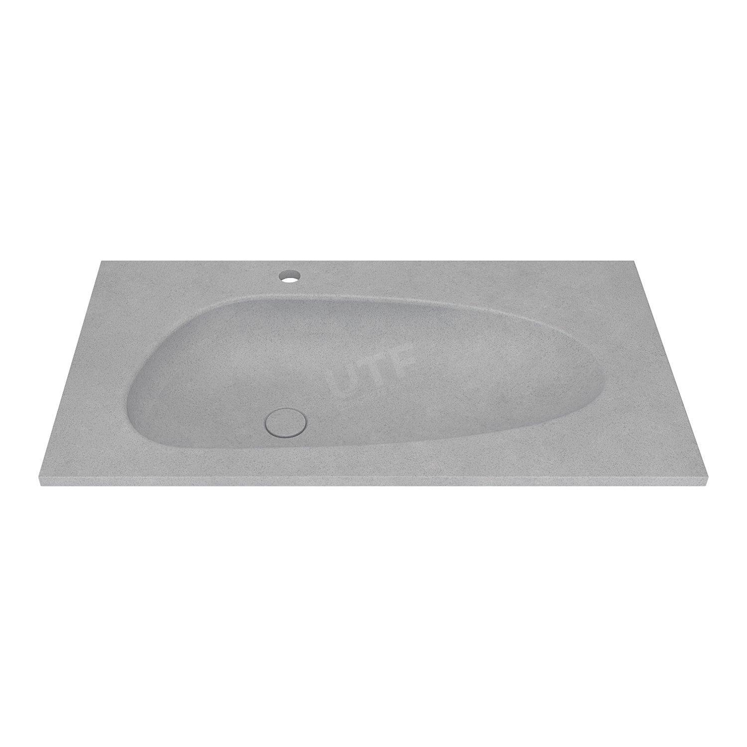 UF-4005 Custom Solid Concrete Bathroom Vanity Basin