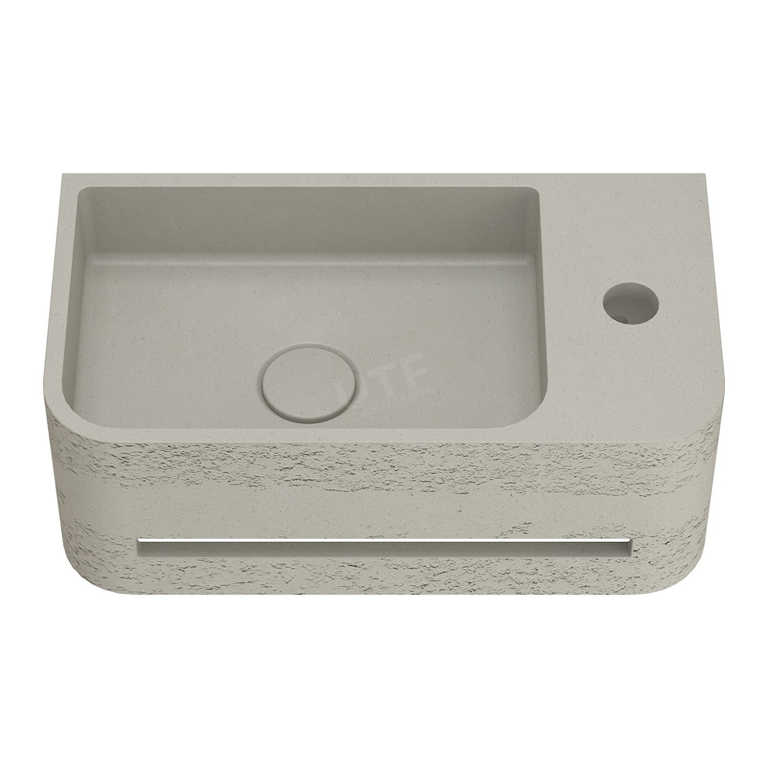 UF-4008B Handmade Wall-Mounted Concrete Sink