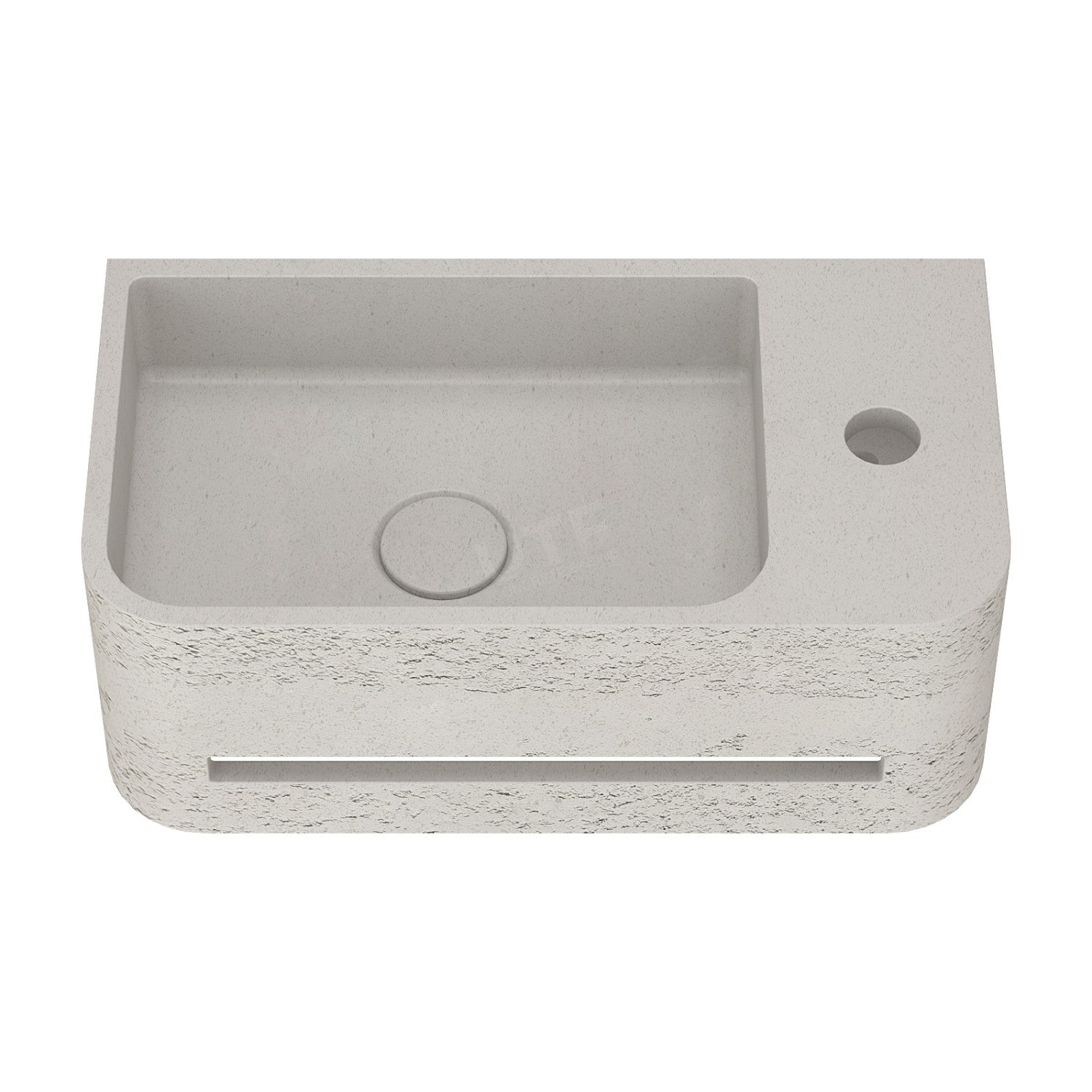 UF-4008B Handmade Wall-Mounted Concrete Sink