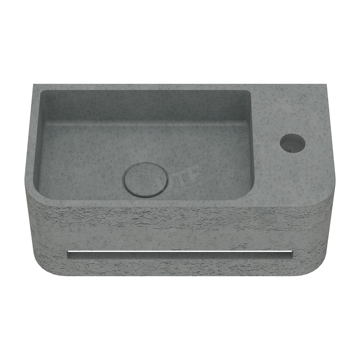 UF-4008B Handmade Wall-Mounted Concrete Sink