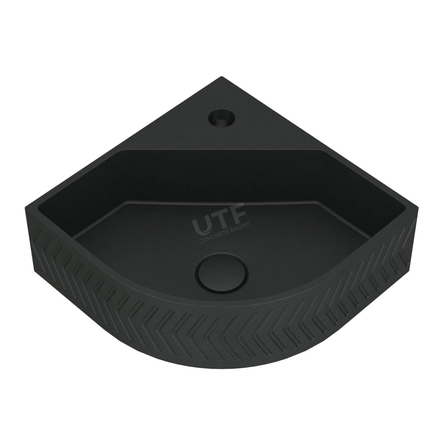 UF-4010 Round Wall-Mounted Concrete Sink