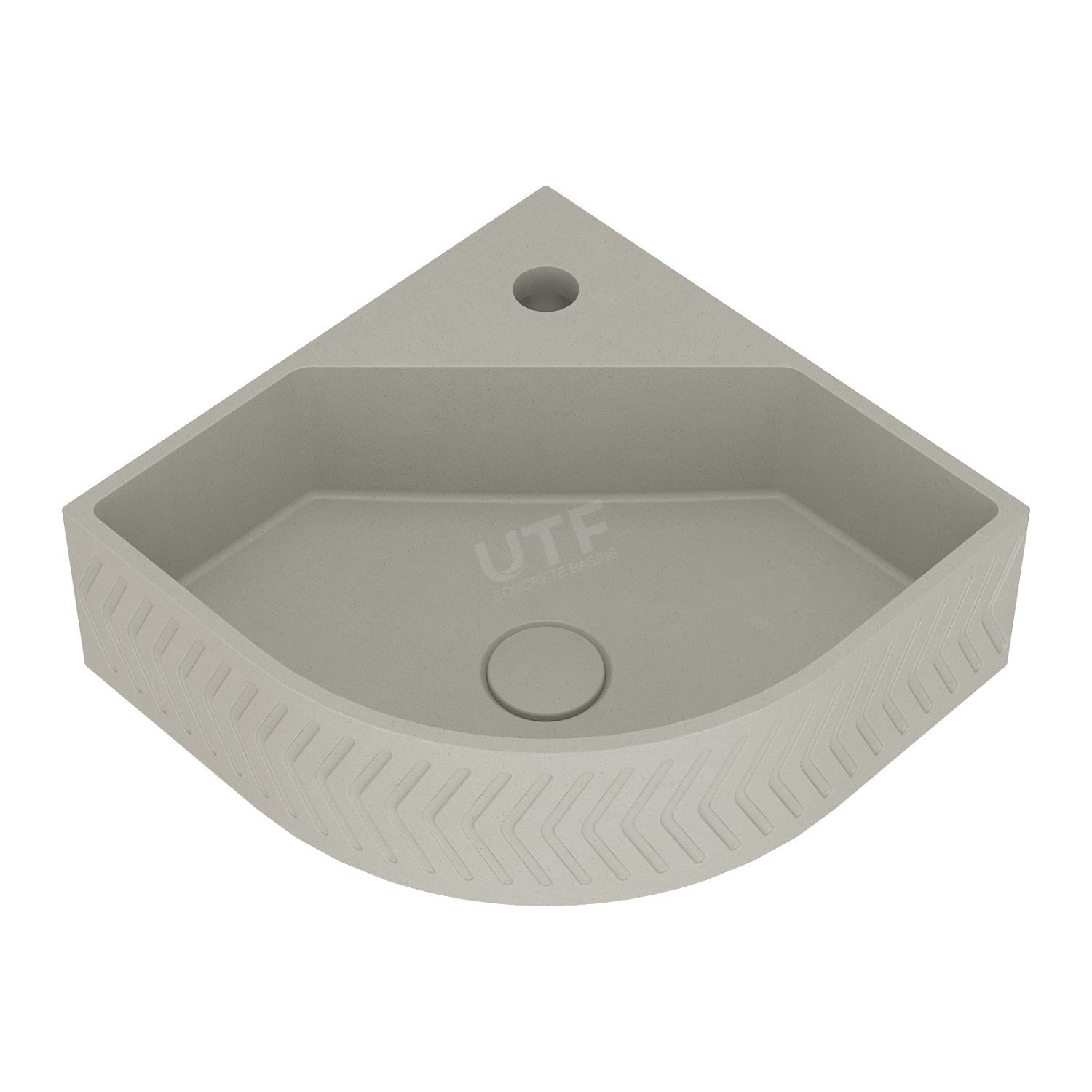 UF-4010 Round Wall-Mounted Concrete Sink