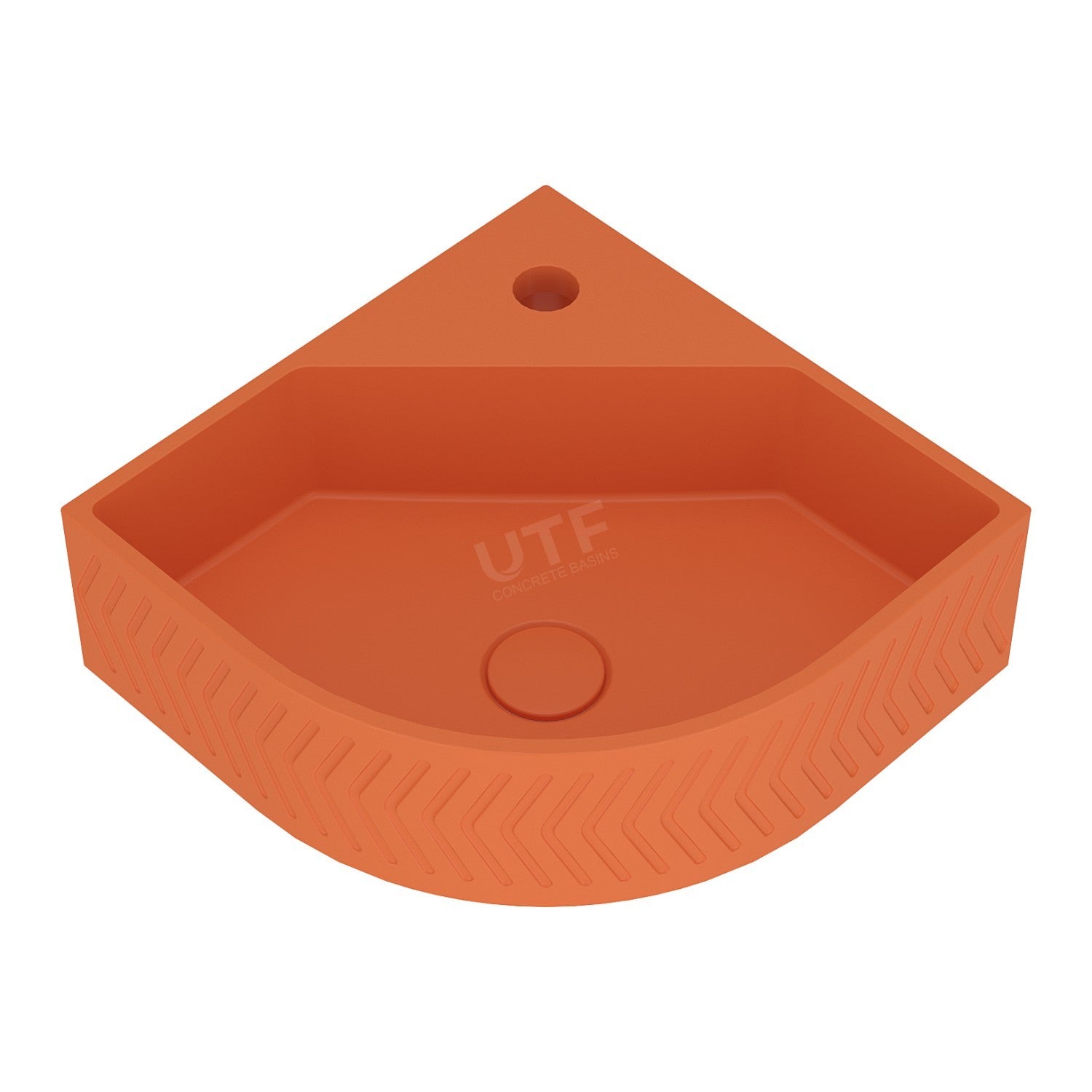 UF-4010 Round Wall-Mounted Concrete Sink