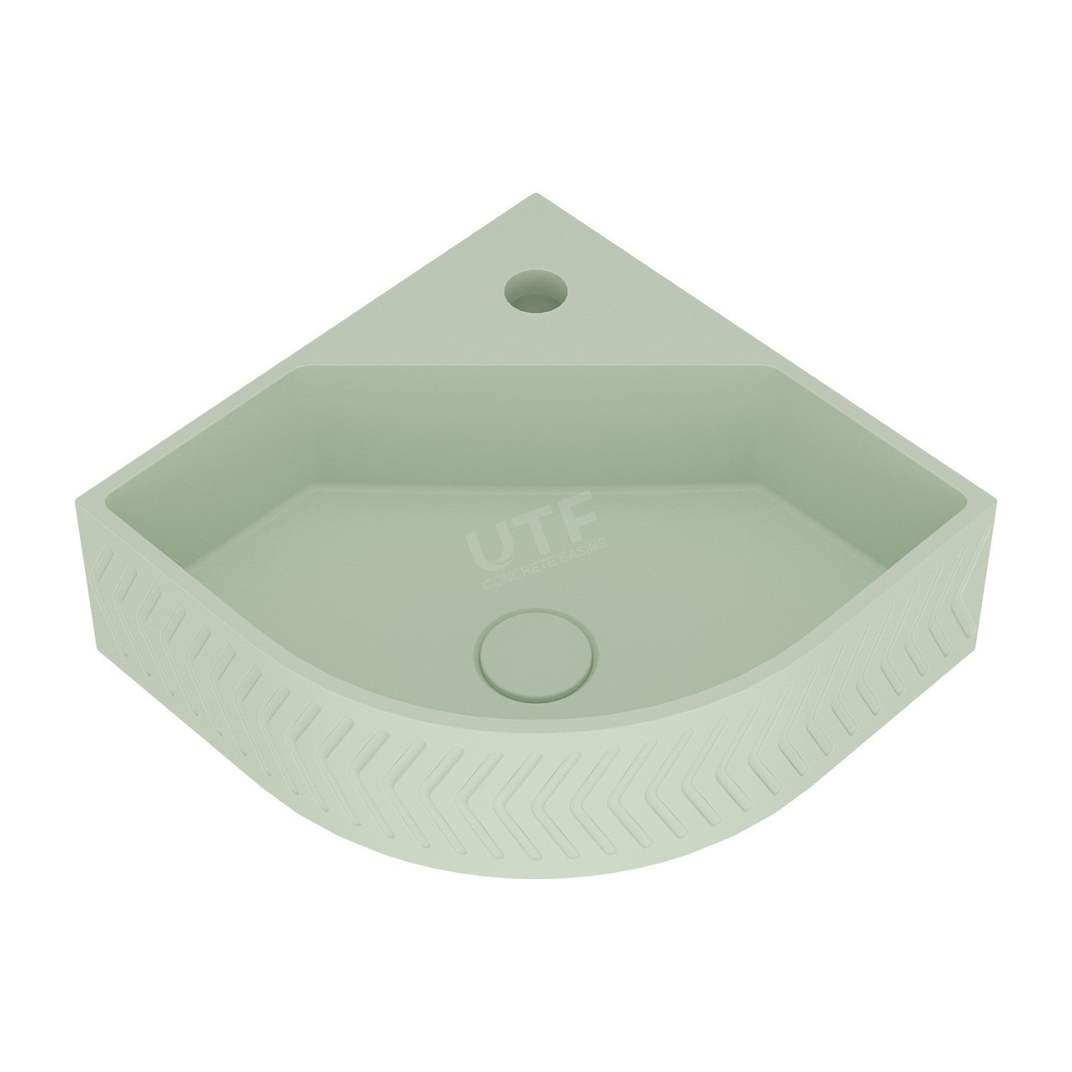 UF-4010 Round Wall-Mounted Concrete Sink