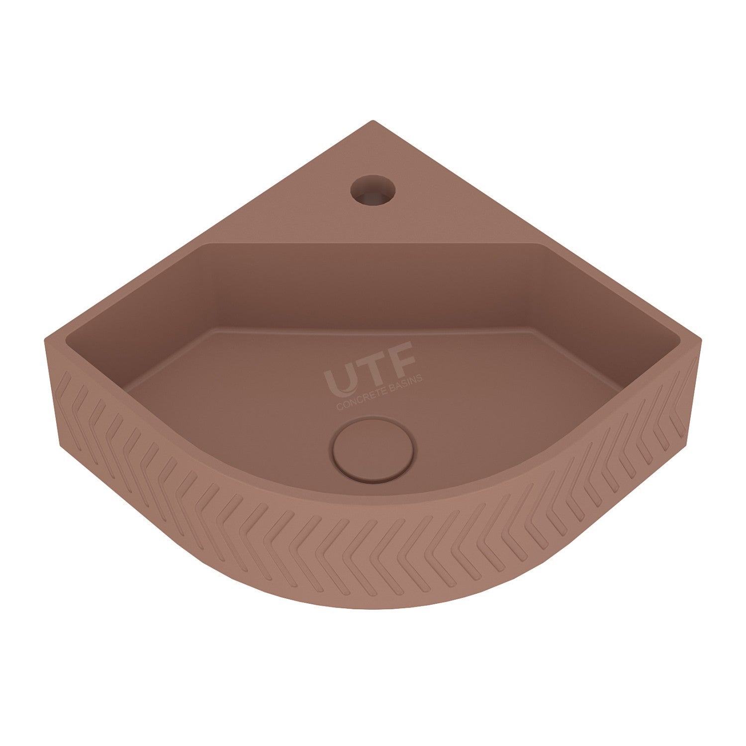 UF-4010 Round Wall-Mounted Concrete Sink