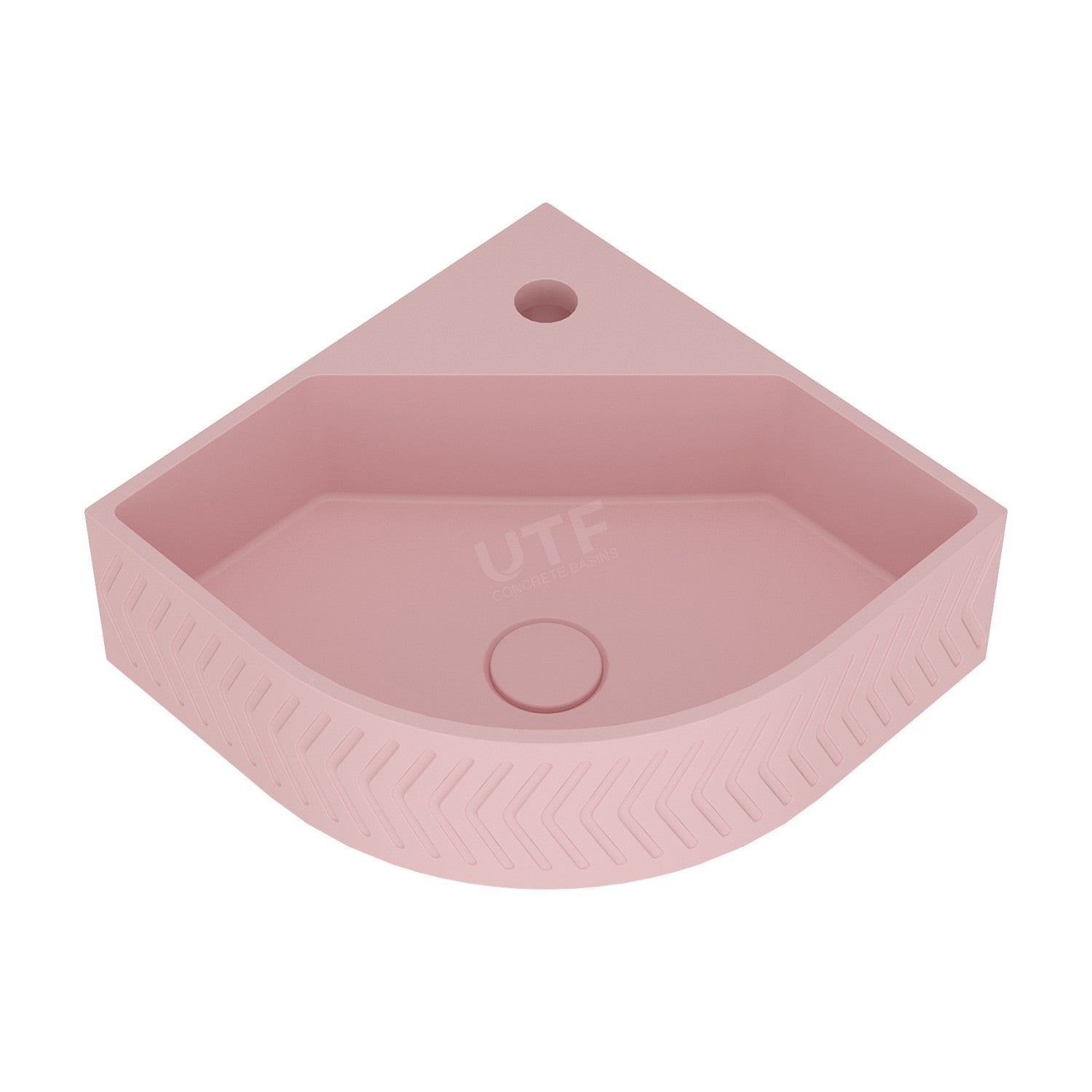 UF-4010 Round Wall-Mounted Concrete Sink