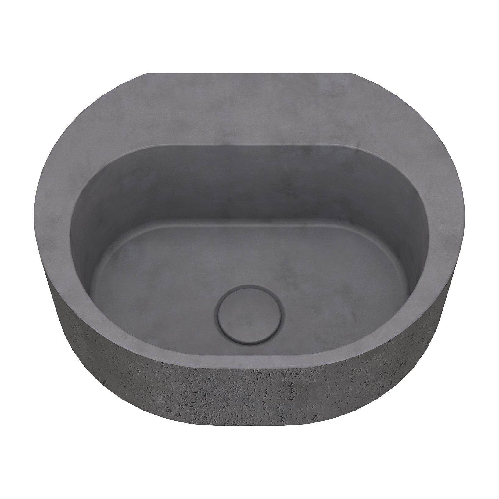 UF-4012A Custom Wall-Mounted Concrete Sink
