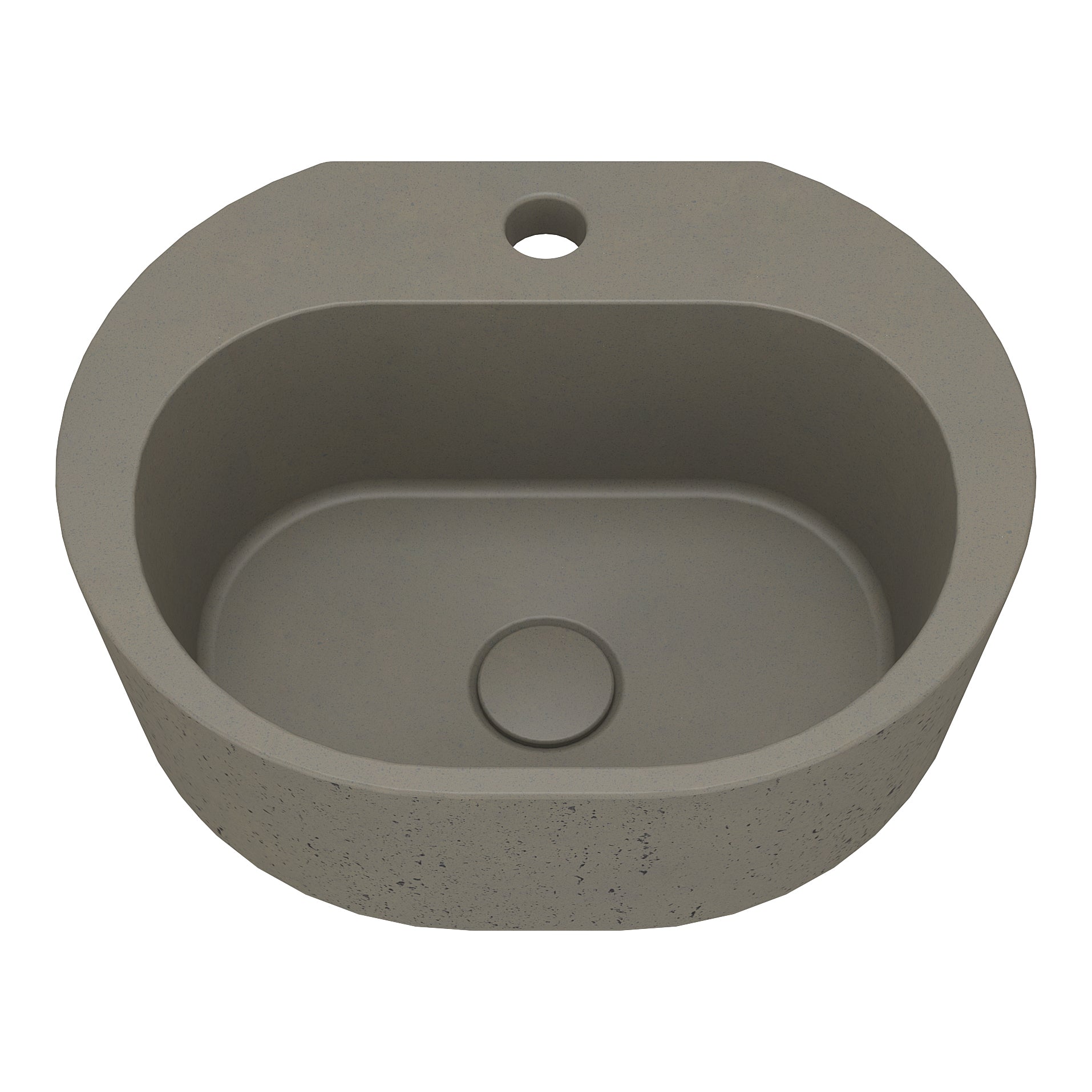 UF-4012A Custom Wall-Mounted Concrete Sink