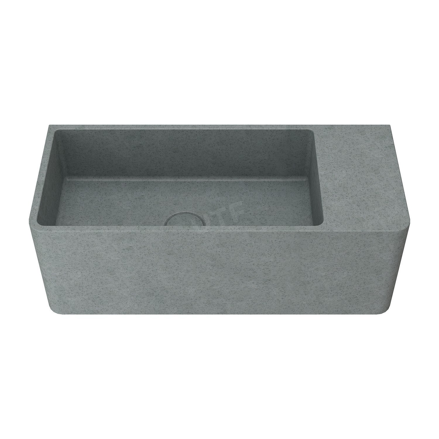 UF-4013 Rectangular Wall-Mounted Concrete Sink