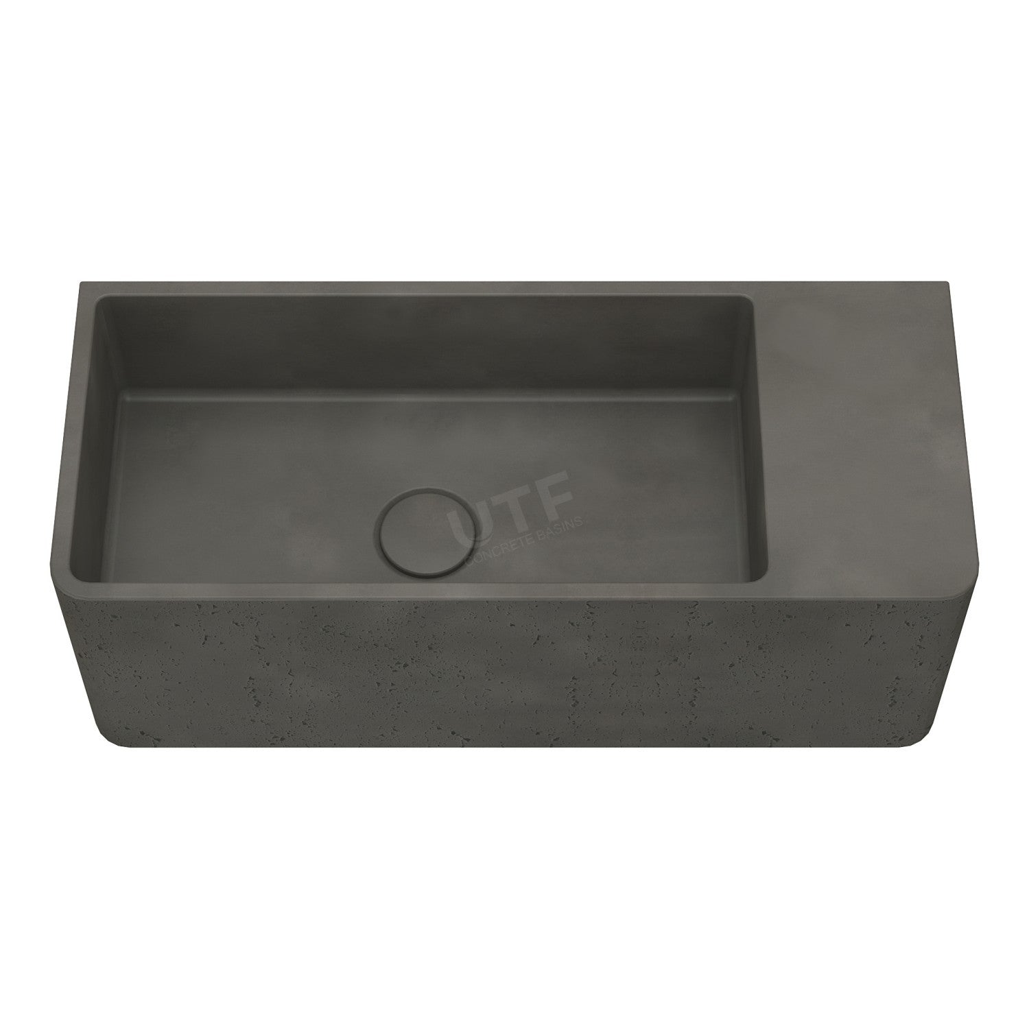 UF-4013A Modern Rectangular Wall-Hung Concrete Sink