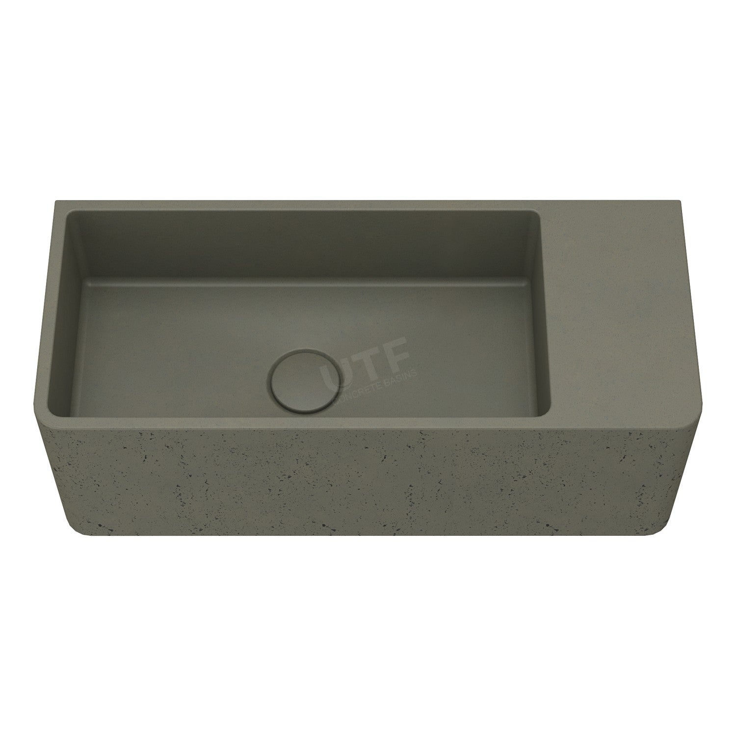 UF-4013A Modern Rectangular Wall-Hung Concrete Sink