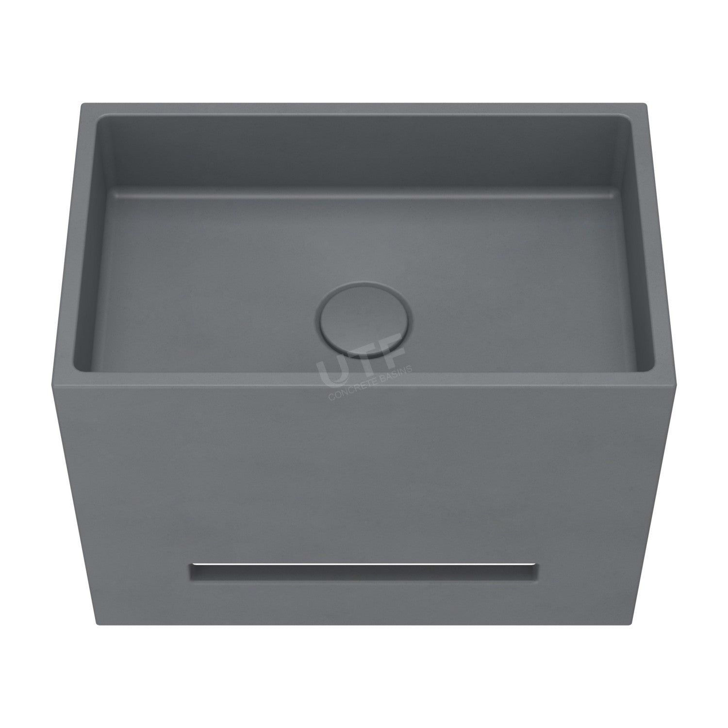 UF-4014 Square Wall-Mounted Concrete Sink