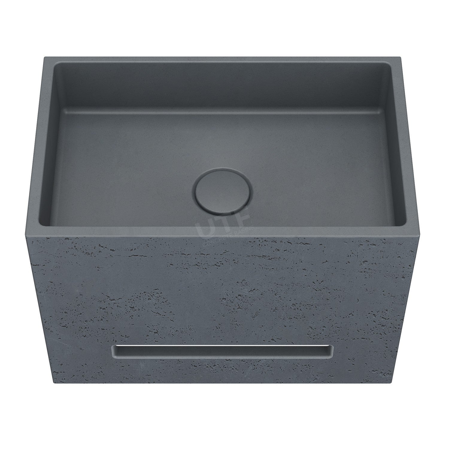 UF-4014A Modern Square Wall-Hung Concrete Sink