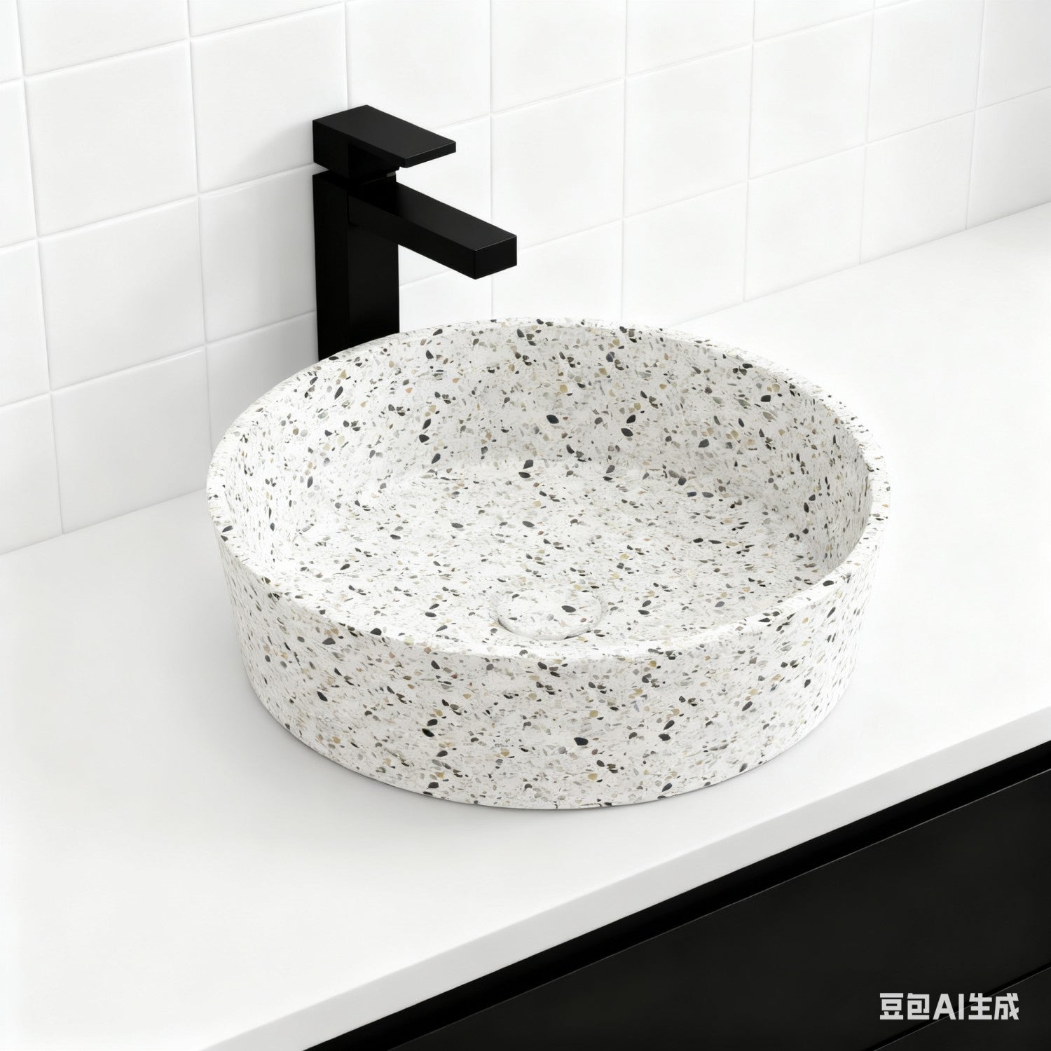 UF-1041 Unique Terrazzo Bathroom Sink