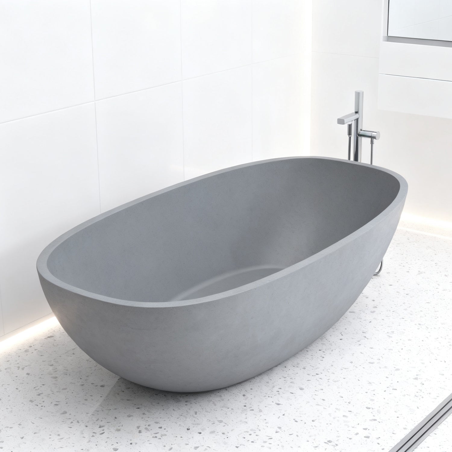 UF-6008 Industrial Concrete Freestanding Bathtub