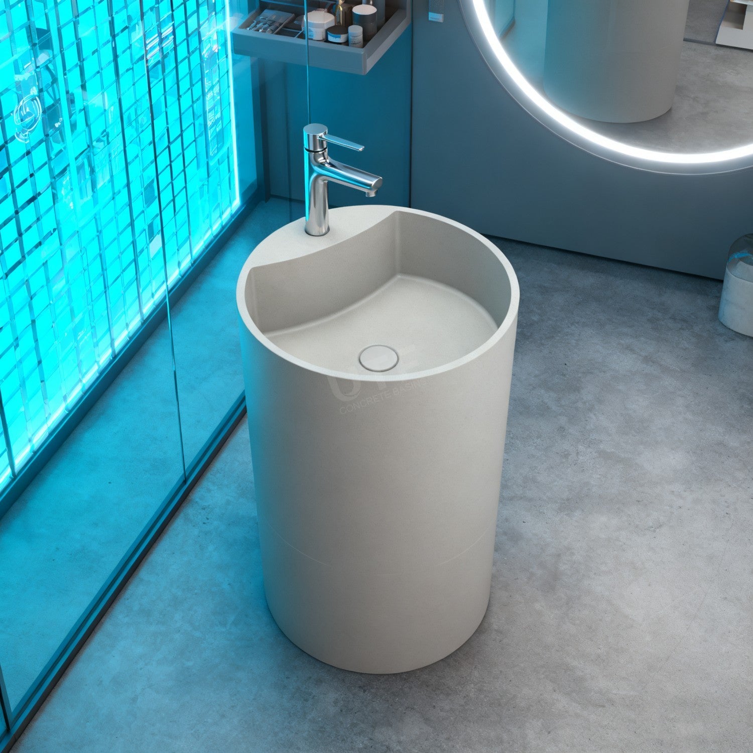 UF-3001 Freestanding Cement Basin