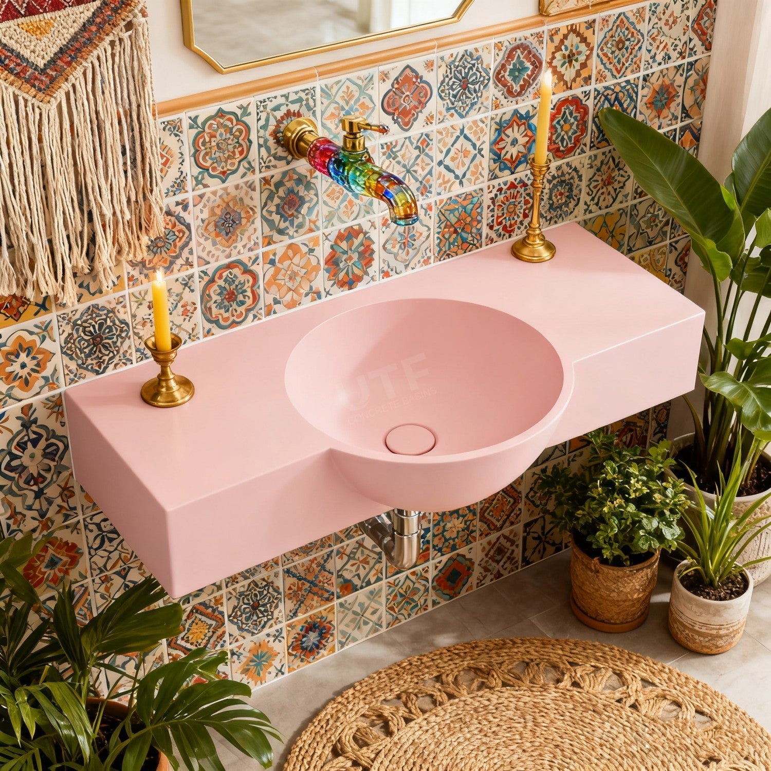 UF-4001 Wall-Mount Cement Basin