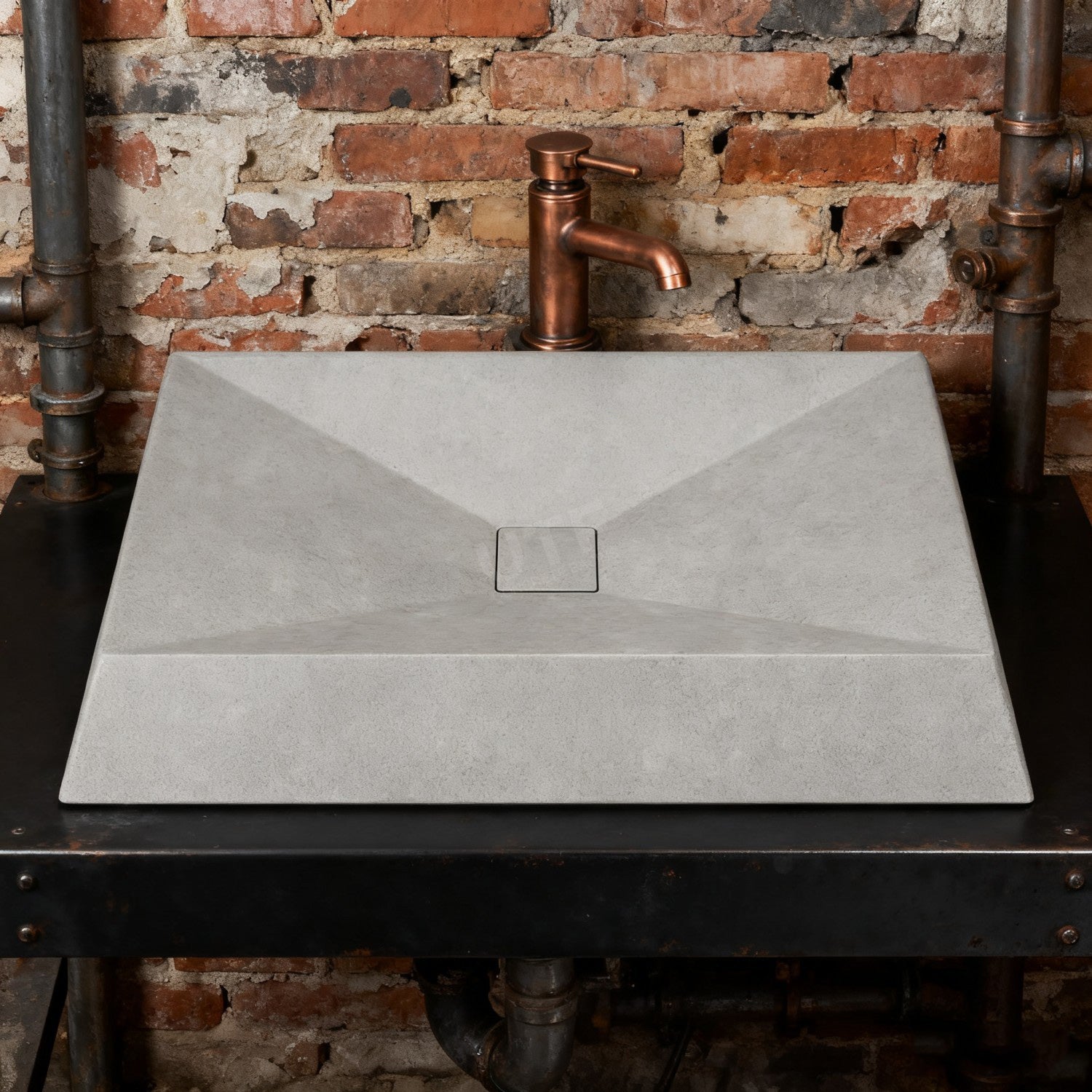 UF-1008 Countertop Concrete Basin